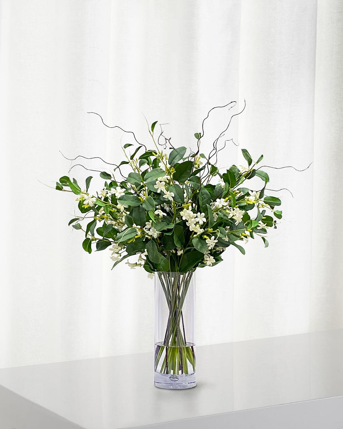 Shop Winward Home Stephanotis Twig In Vase In Green/white