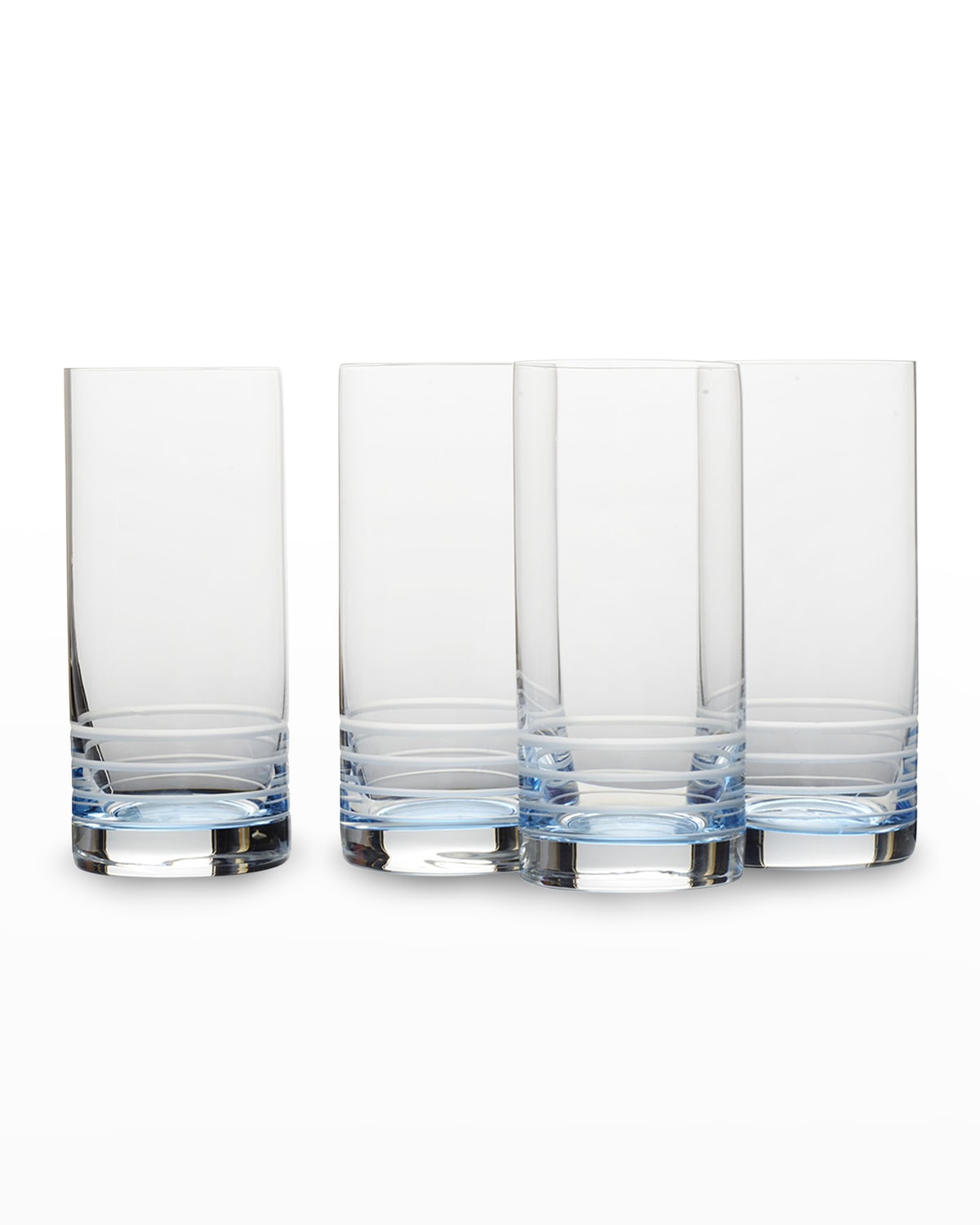 Shop Mikasa Cal Blue Ombre Highball Glasses, Set Of 4 In Dark Blue