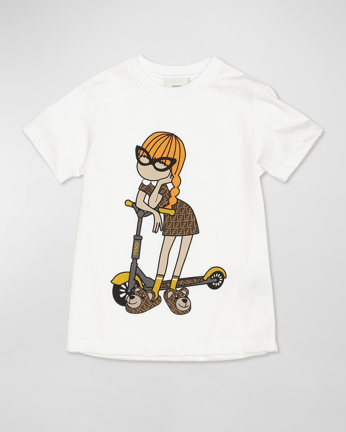 Girl's Scooter Girl Graphic T-Shirt, Size 8-14