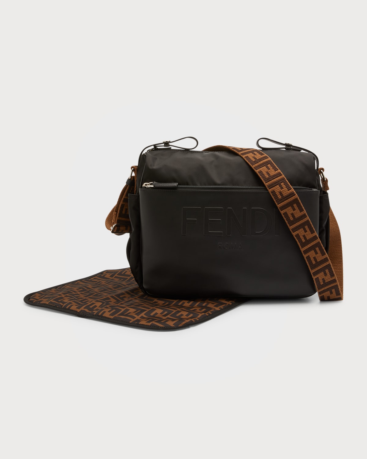 Fendi FF Logo Diaper Bag w/ Changing Pad
