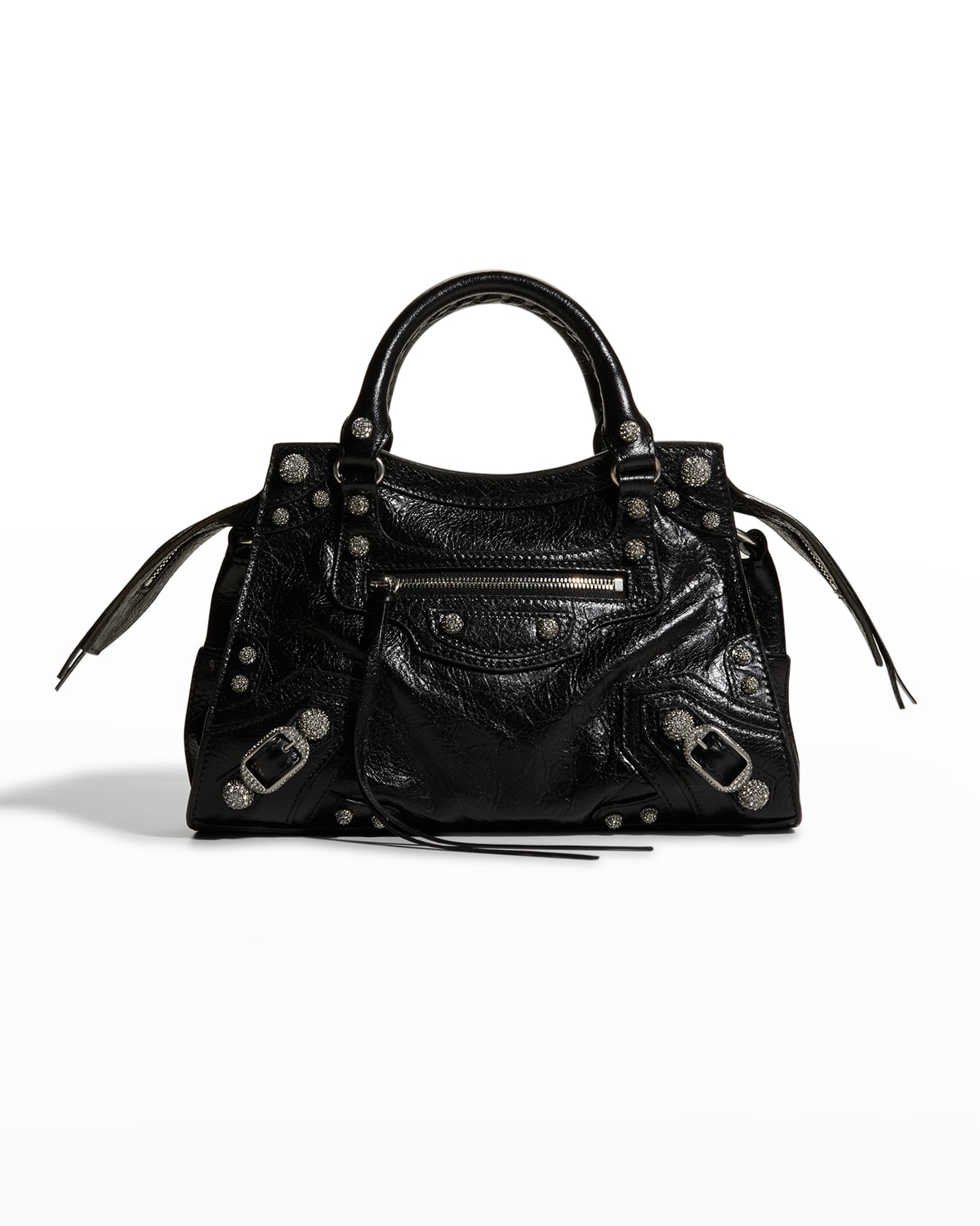Balenciaga Neo Cagole Xs Top-handle Bag In Black