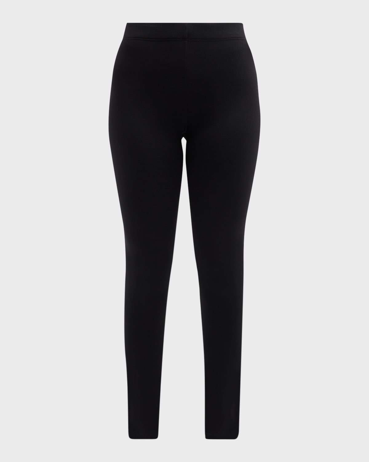Moncler Brand-embossed Slim-fit High-rise Stretch-woven Leggings In Black