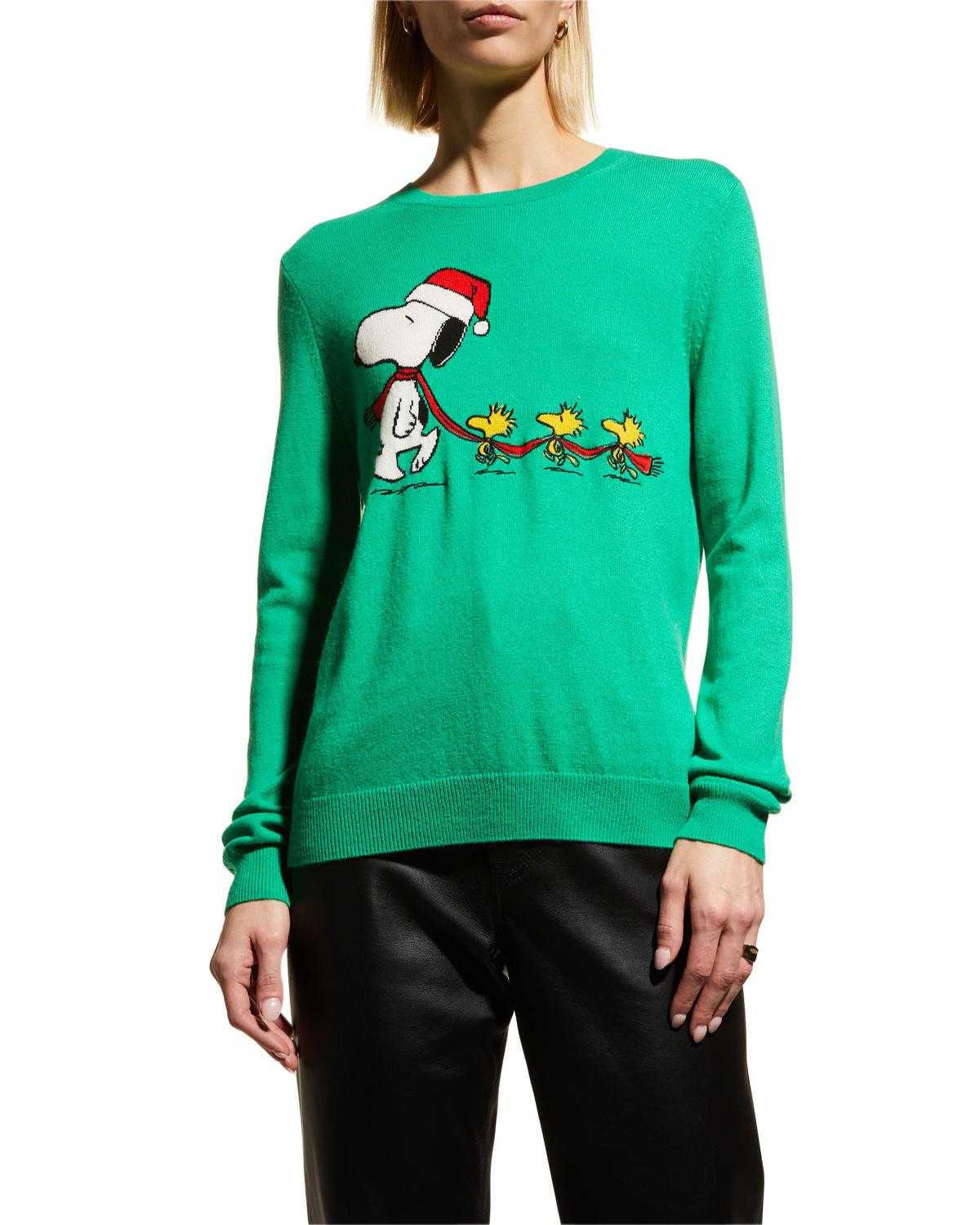 x Peanuts Snoopy Wool-Blend Sweater | Neiman Marcus