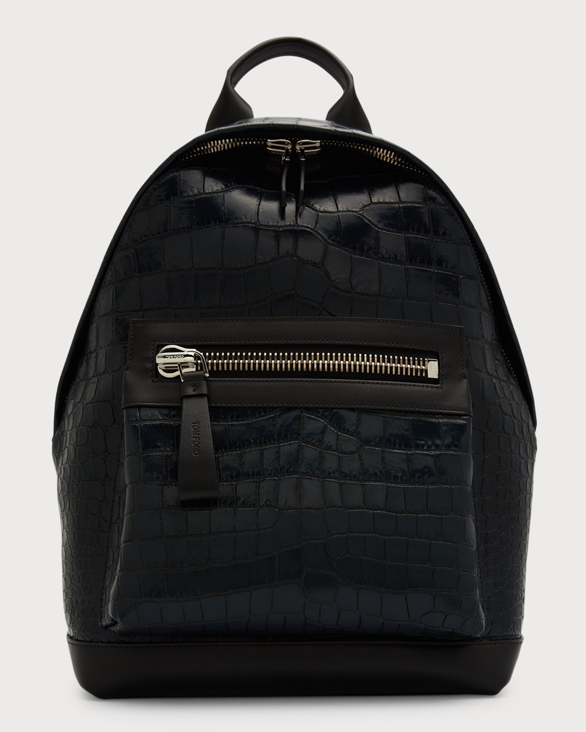 Men's Buckley Alligator-Print Leather Backpack