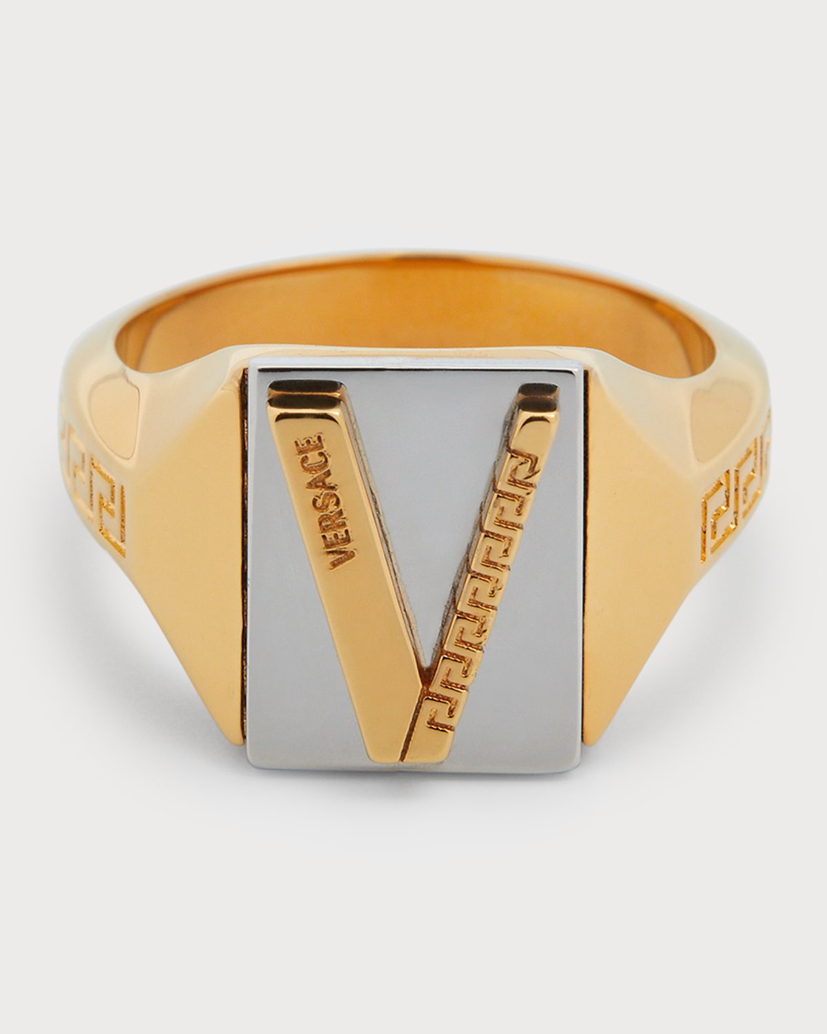 Versace two tone ring cheap