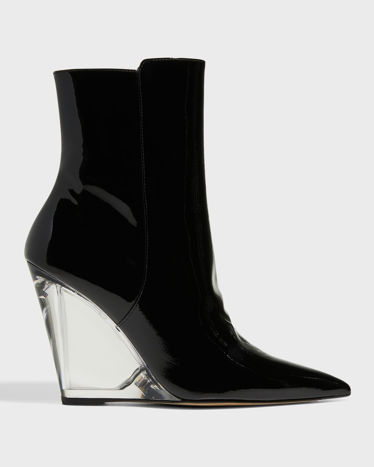 Glass heel booties top