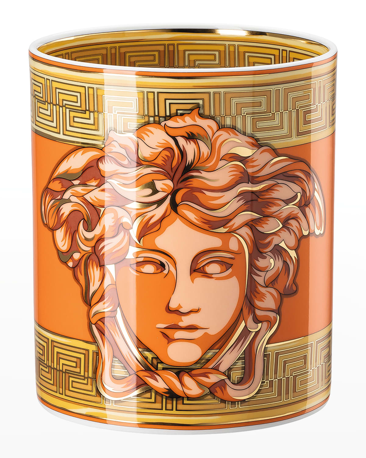Medusa Amplified Orange Coin Vase