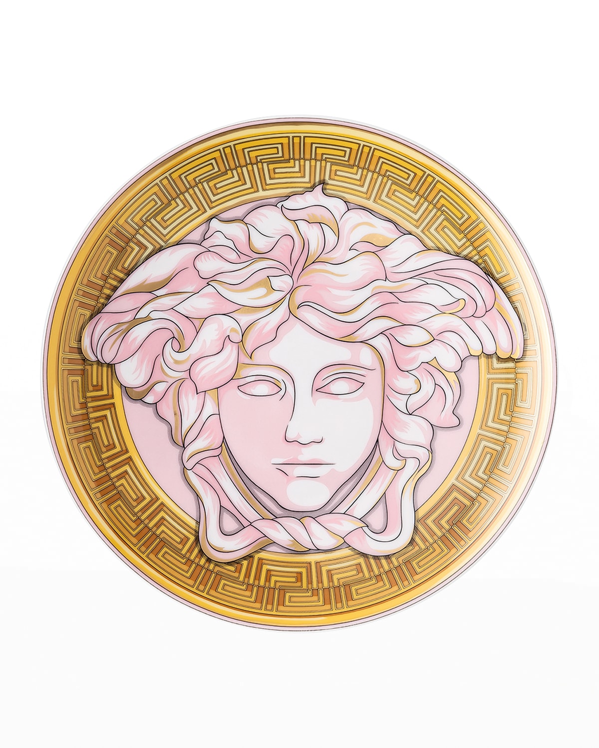 Medusa Amplified Pink Coin Bread and Butter Plate