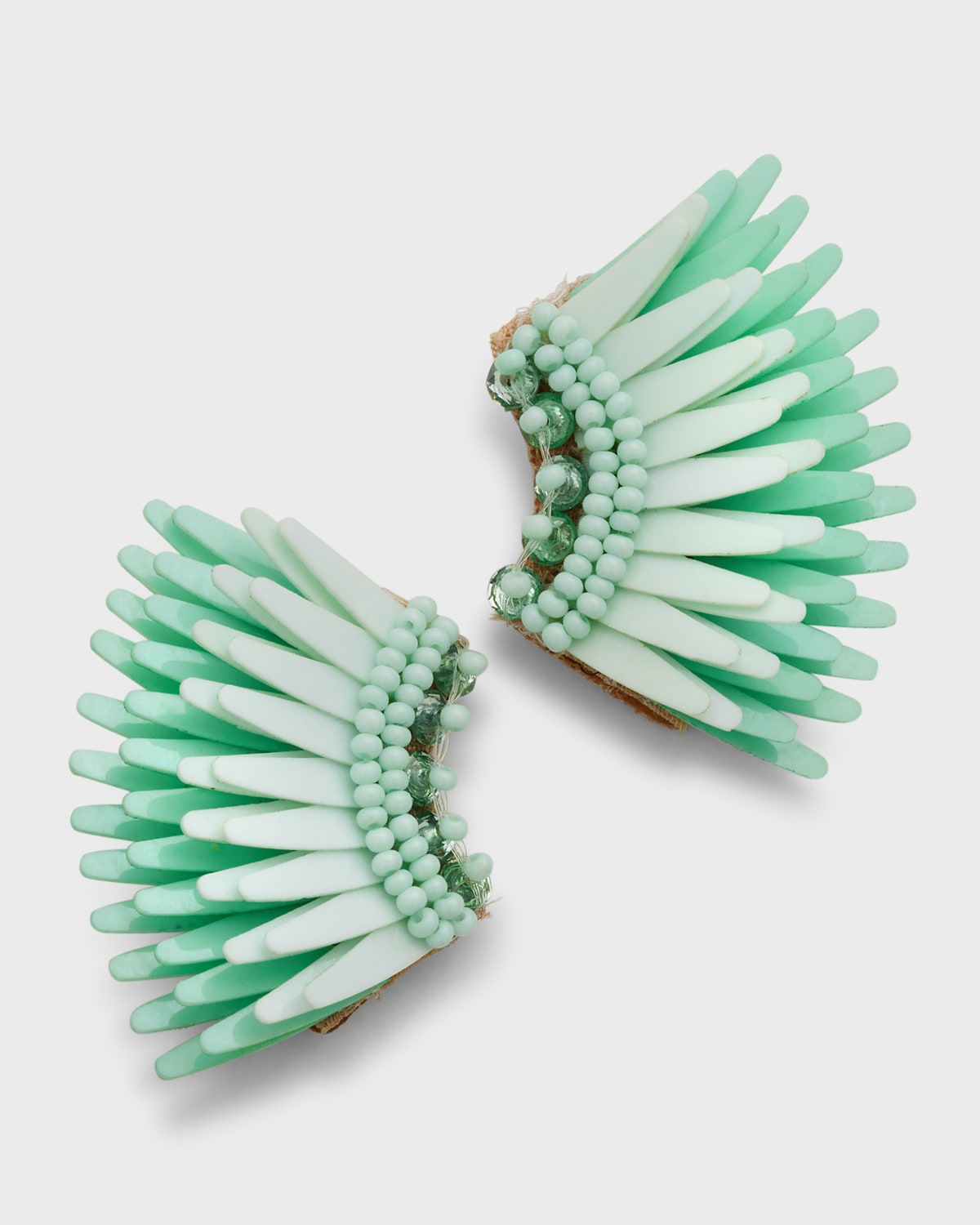 Mignonne Gavigan Micro Madeline Earrings In Seafoam Combo