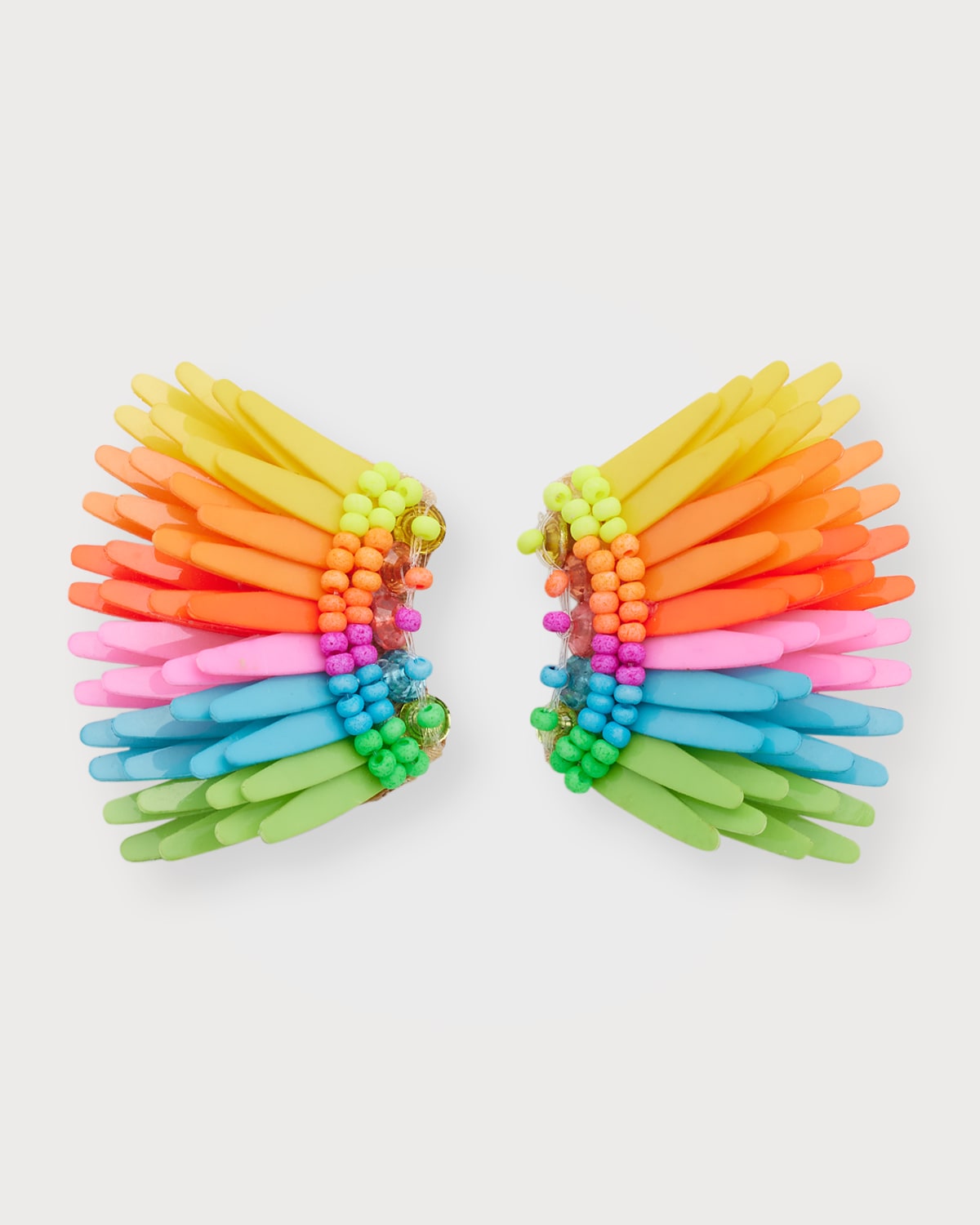 Mignonne Gavigan Micro Madeline Earrings In Rainbow Ombre