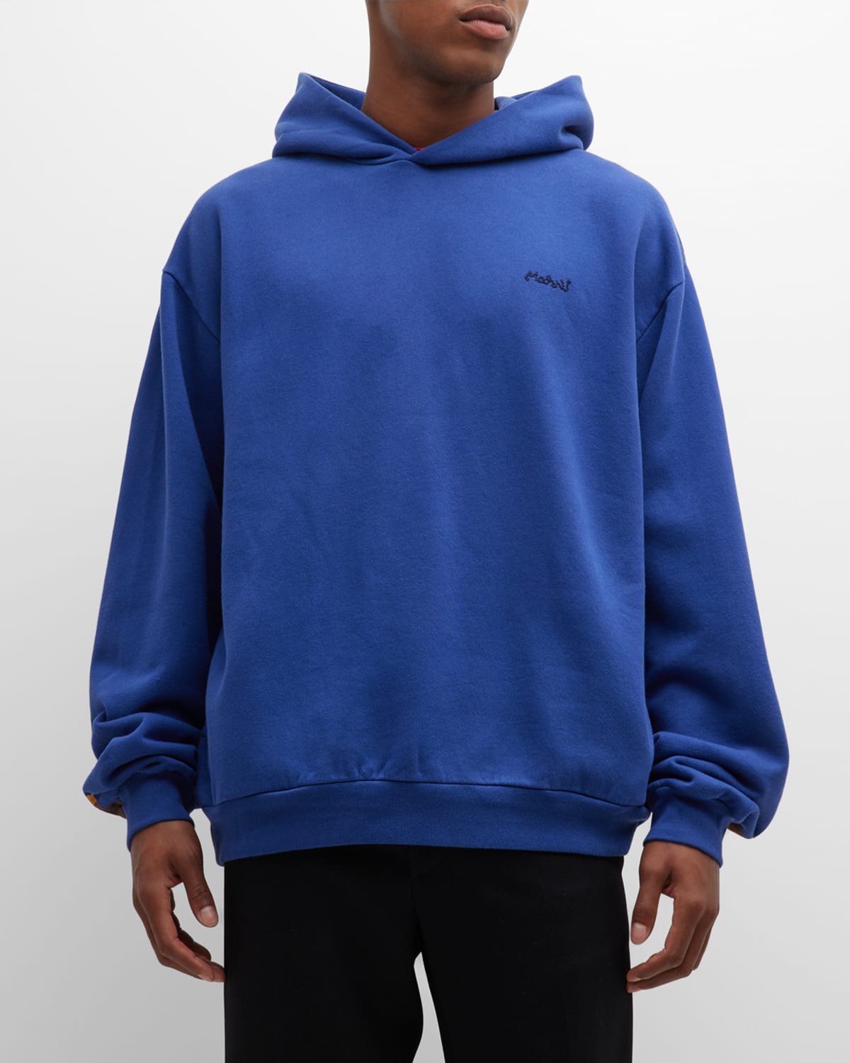 MARNI MEN'S PAINTED-BACK PULLOVER HOODIE