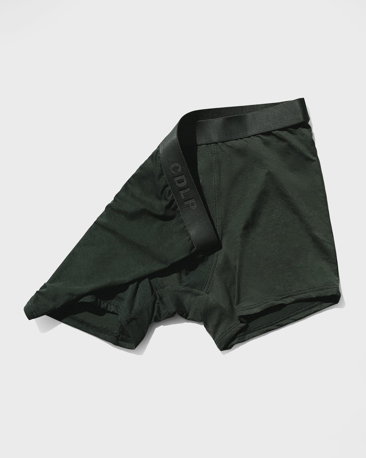 Shop Cdlp Men's Solid Boxer Brief In Army Green