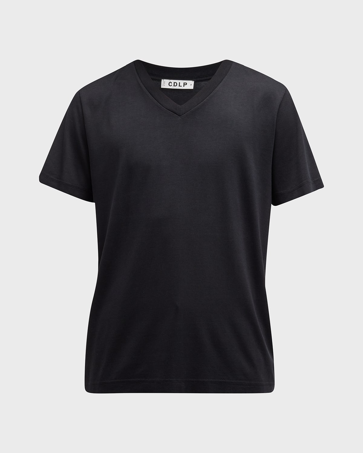 Cdlp Men's V-neck Stretch T-shirt In Black