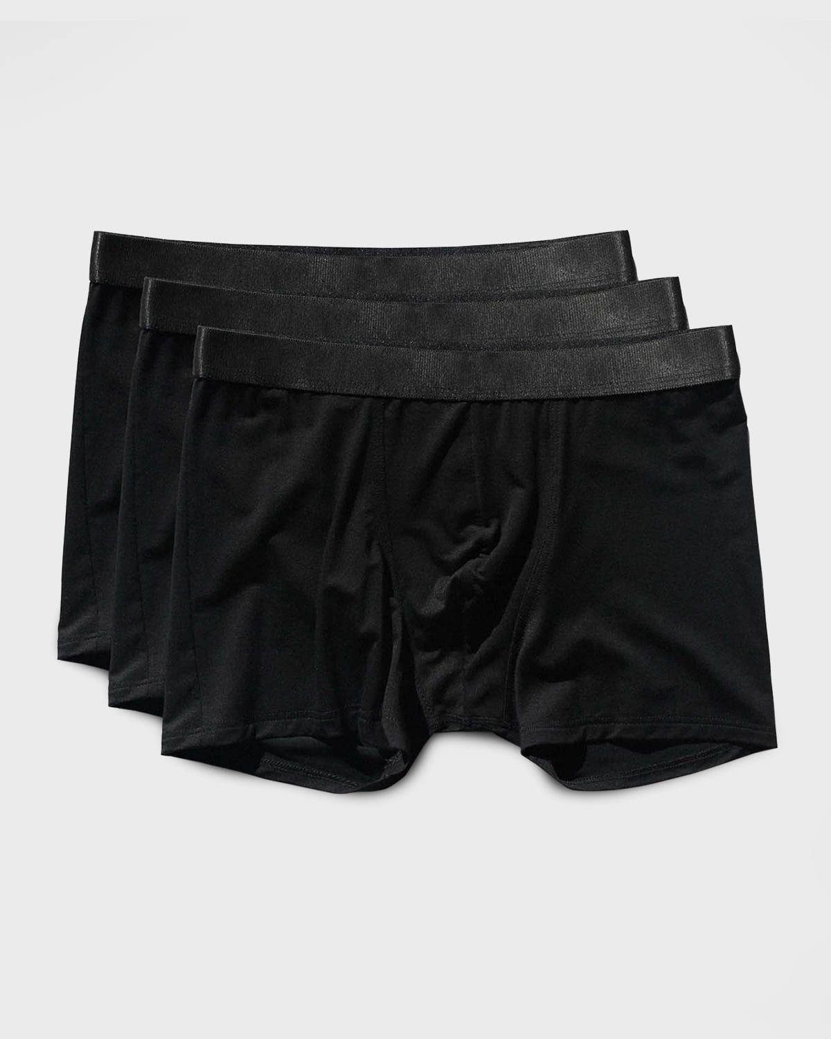 Shop Cdlp Men's Solid 3-pack Boxer Briefs In Black