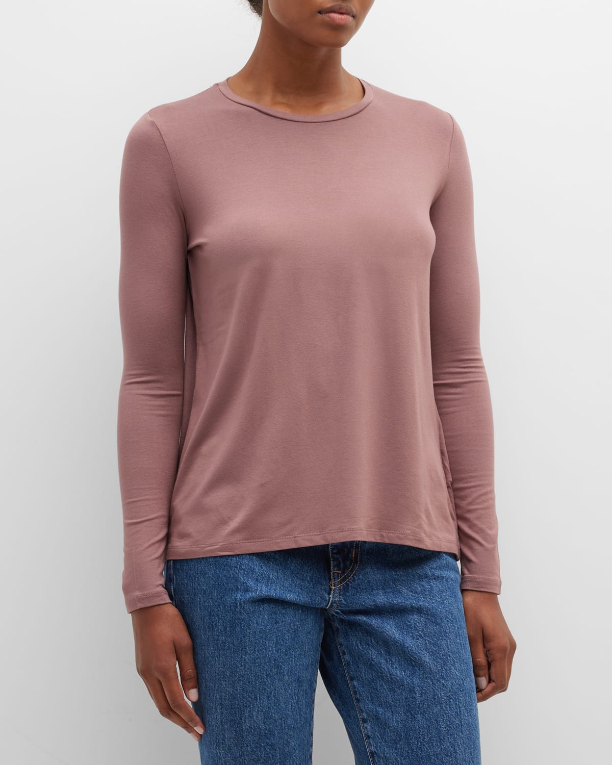 MAJESTIC SOFT TOUCH PLEATED CREWNECK PULLOVER