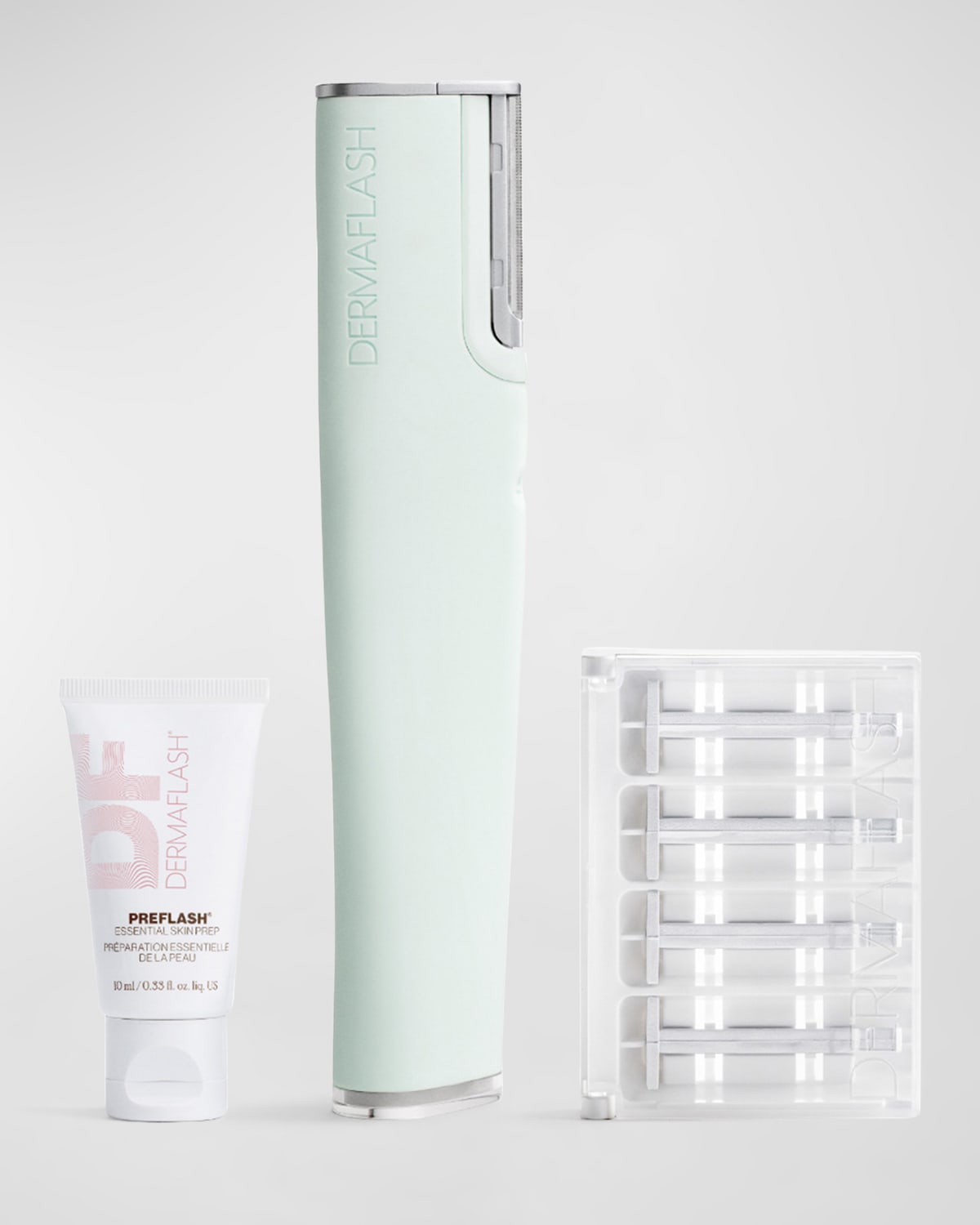 Dermaflash Luxe+ Advanced Sonic Dermaplaning And Peach Fuzz Removal In Sea Foam