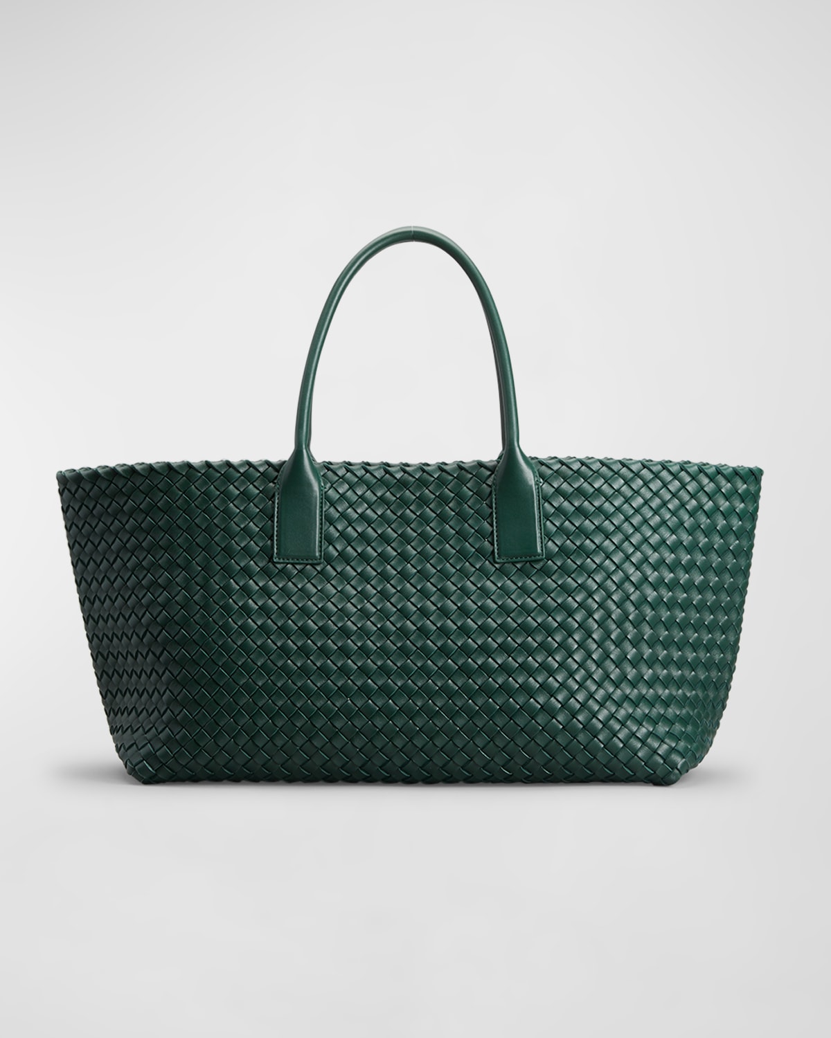 Bottega Veneta Cabat Medium Intrecciato East-west Tote Bag In 3035 Raintree-gol