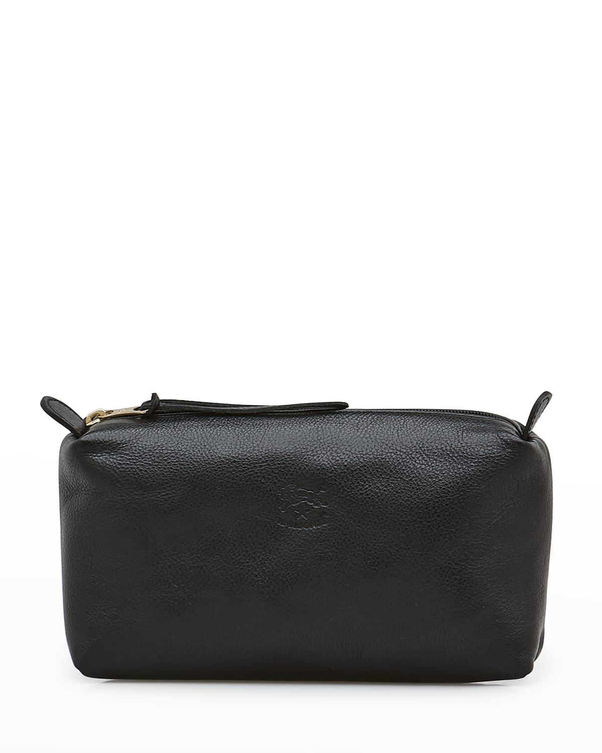 Classic Zip Leather Cosmetic Bag