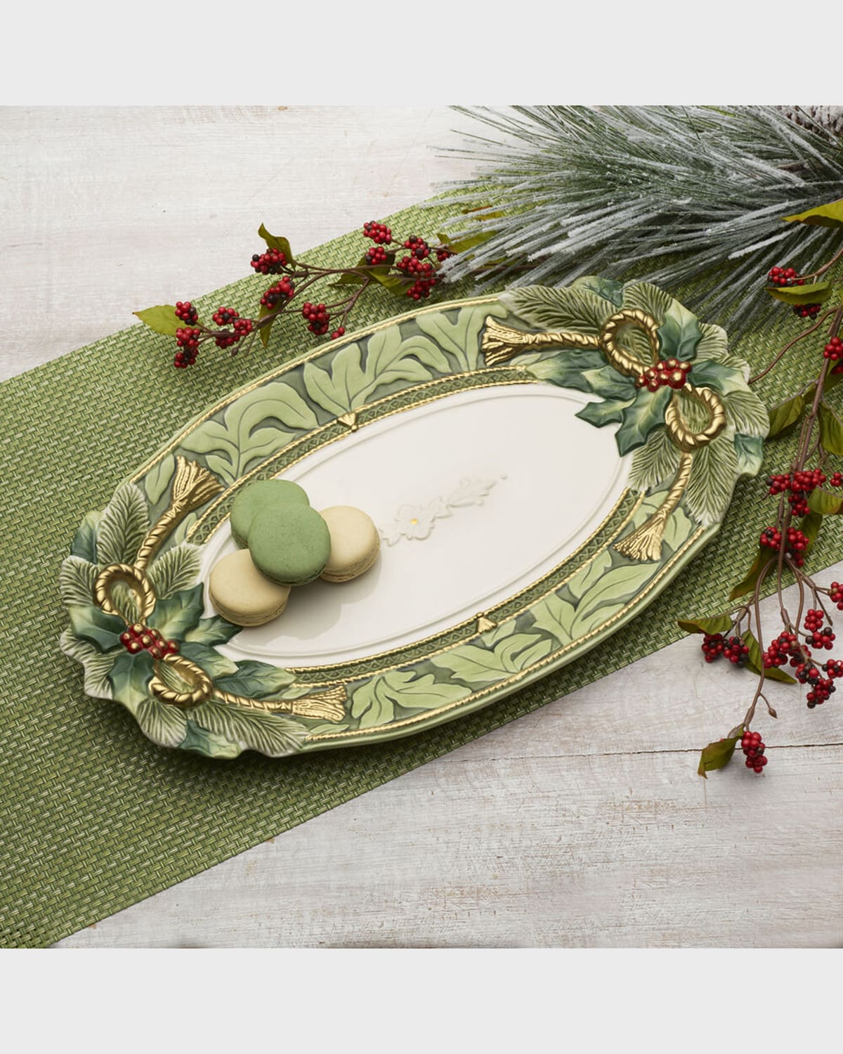 Holiday Home Green Platter