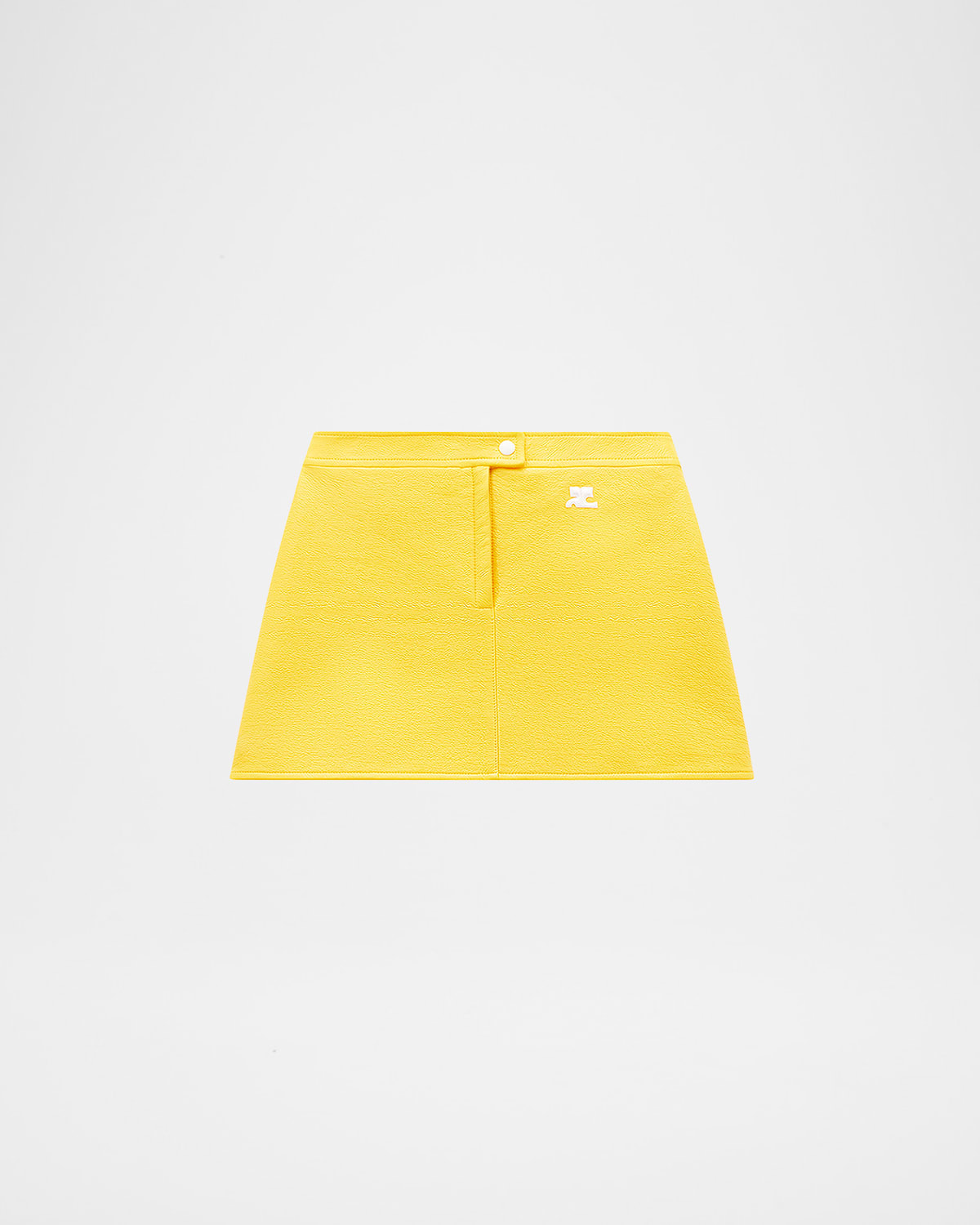 Textured Vinyl Mini Skirt