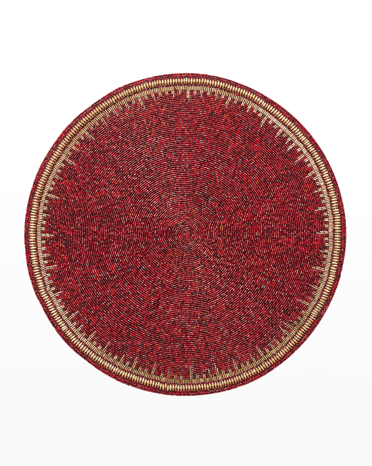 Shop Kim Seybert Enamor Placemat In Red/gold