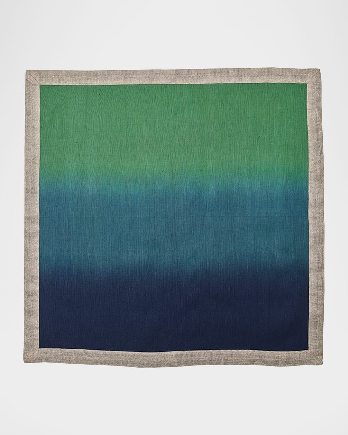 Kim Seybert Dip-dye Napkin In Navy/green