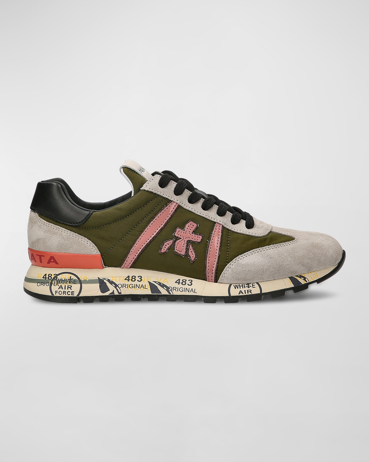 Premiata Lucy Low-top Sneakers In Olive