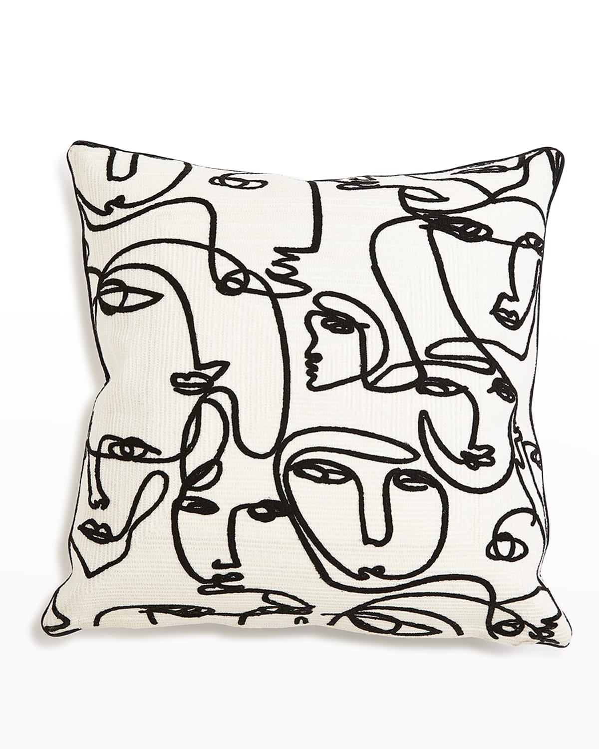 Global Views Congregation Pillow - 20"sq In White