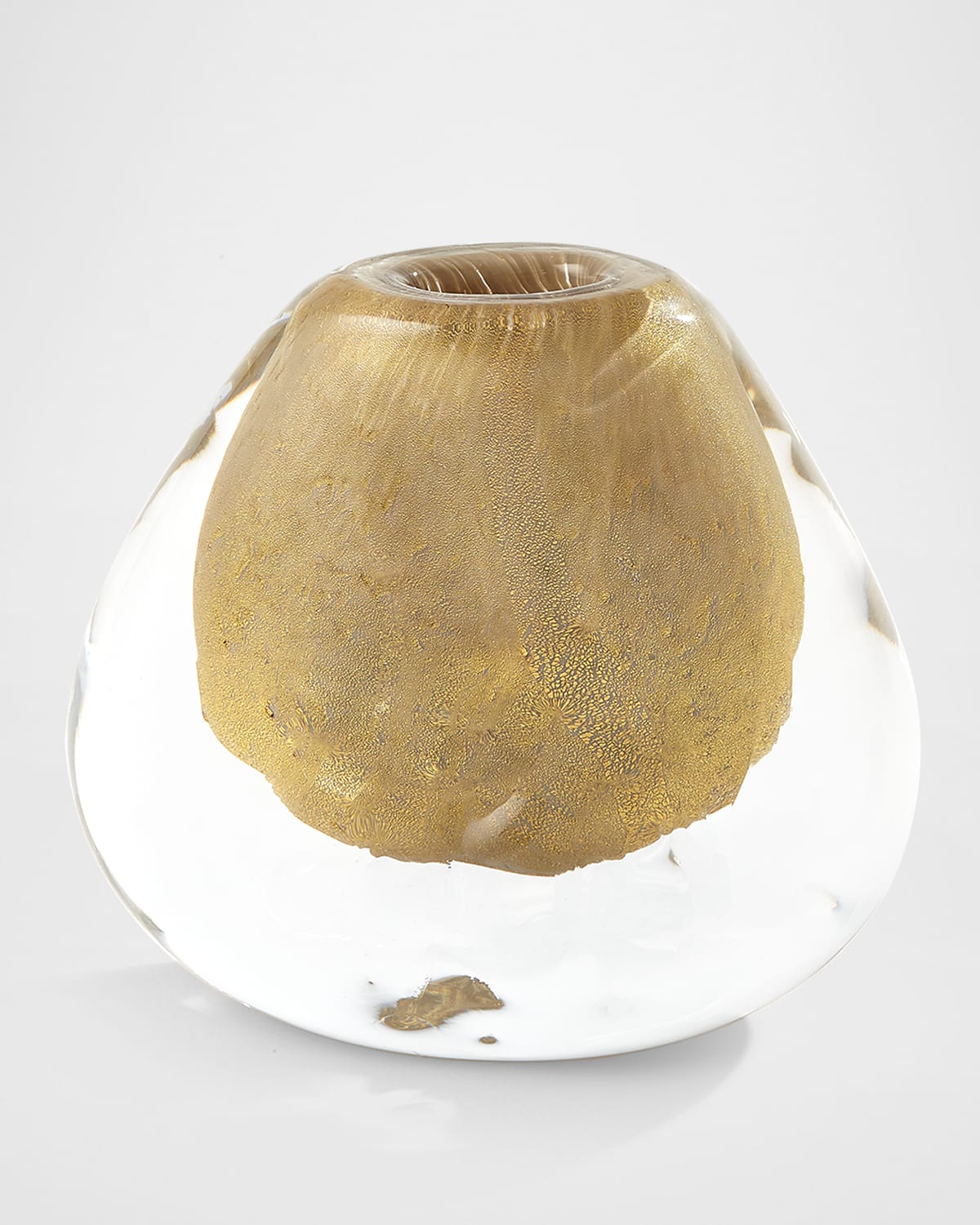 Global Views Conical Vase - 6.5" In Gold