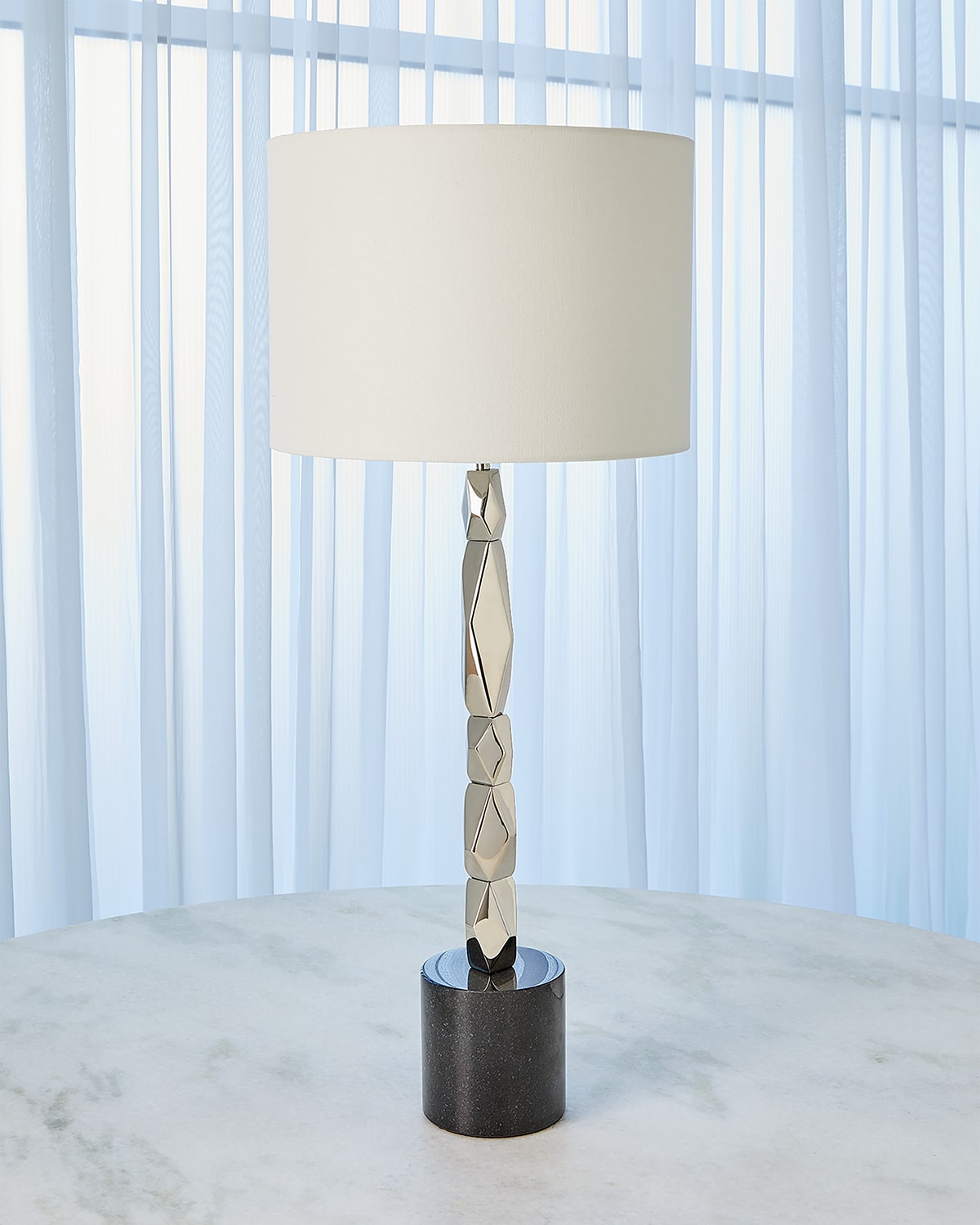 Facet Block Table Lamp