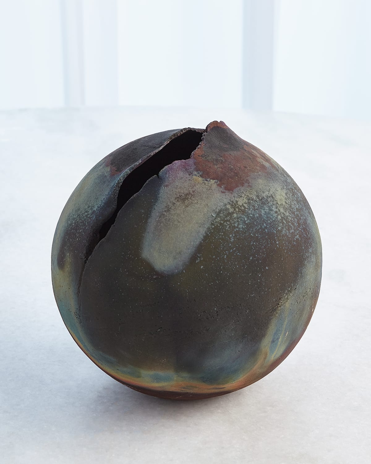 Global Views Fissure Torn Ball Sculpture In Multi