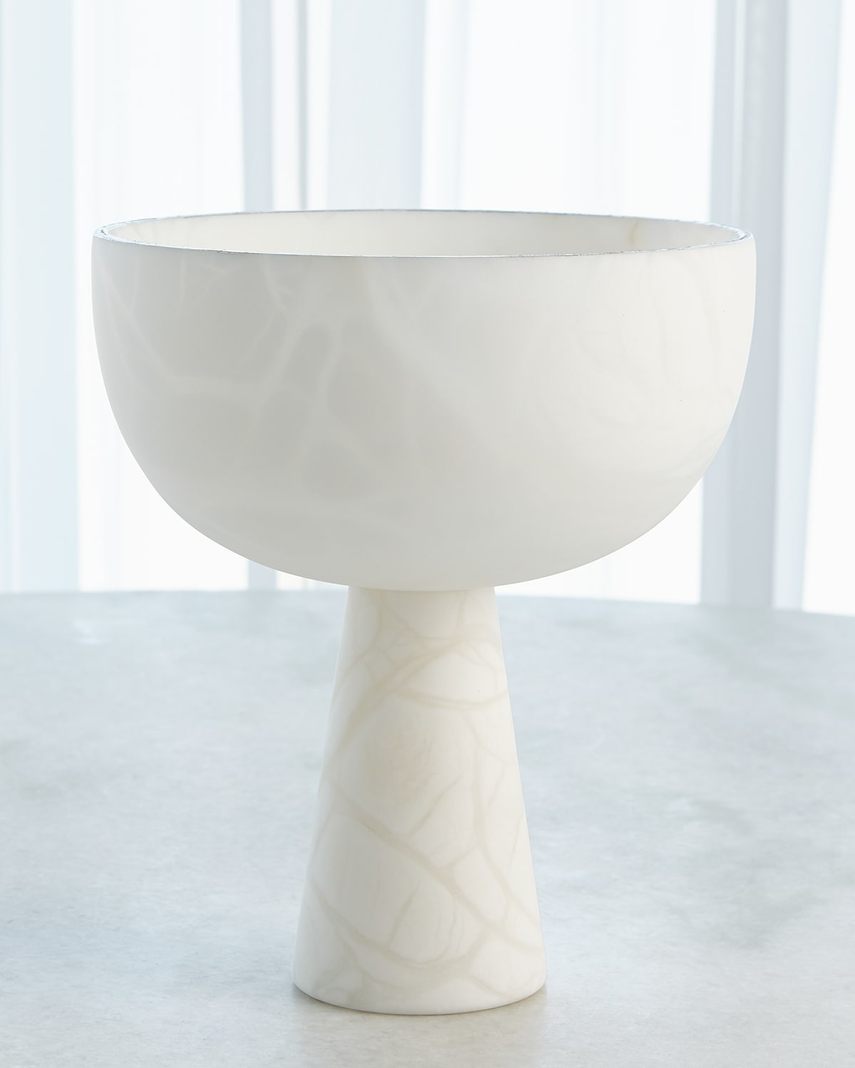 Global Views Footed Alabaster Bowl