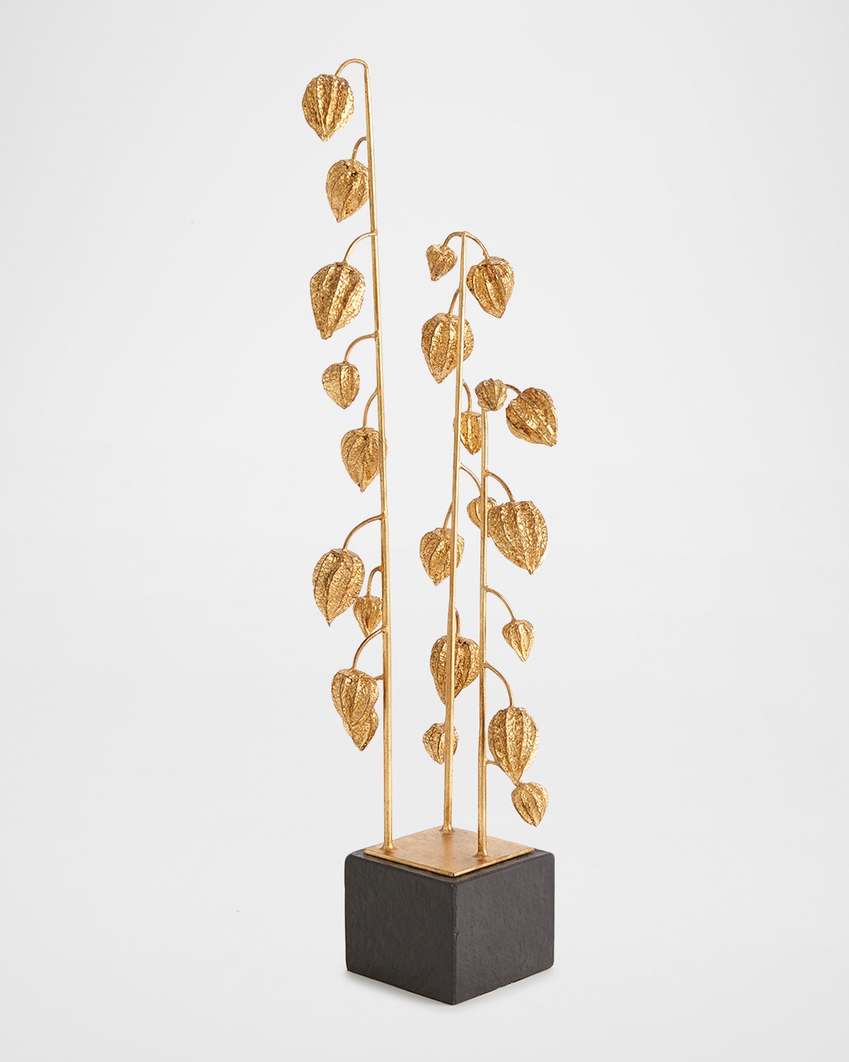 Global Views Japanese Lanterns Sculpture In Gold