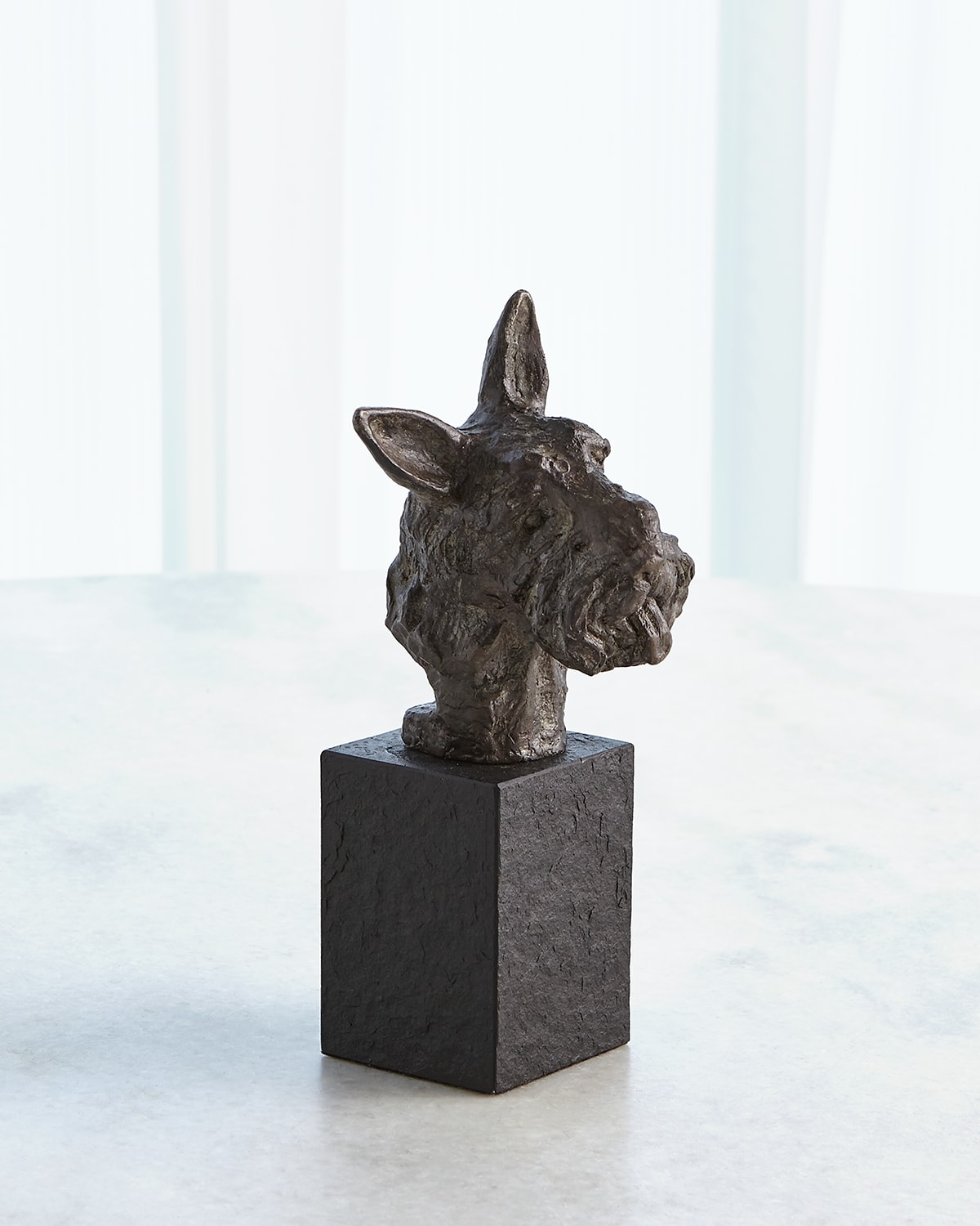 Global Views Scottish Terrier Sculpture In Black