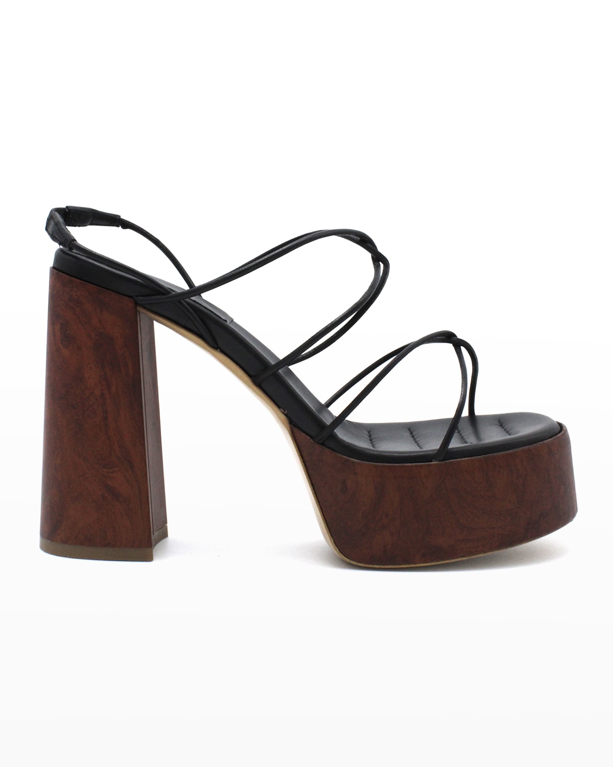 GIA/RHW Rosie Leather Strappy Platform Sandals