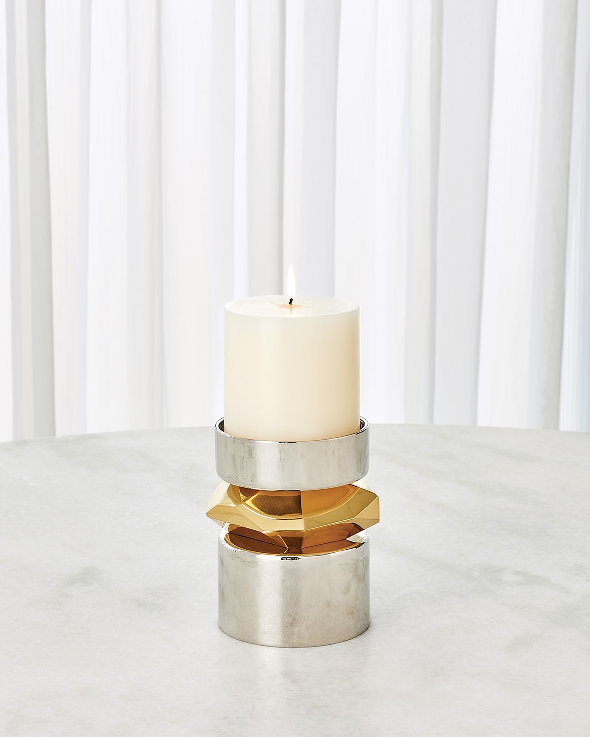 Global Views Romano Short Candle Holder
