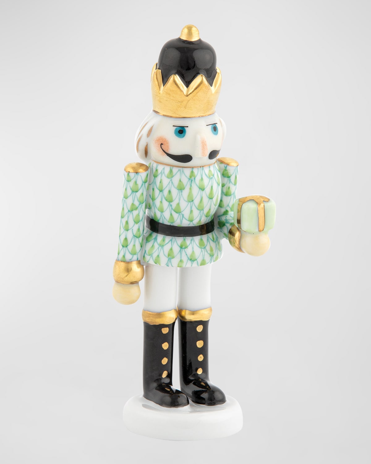 Shop Herend Nutcracker With Gift Figurine In Key Lime