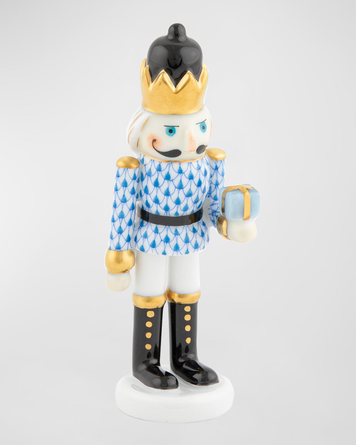 Herend Nutcracker With Gift Figurine