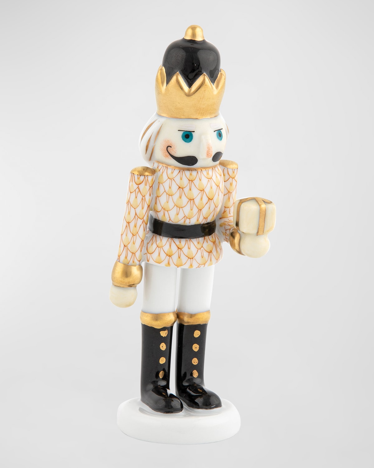 Shop Herend Nutcracker With Gift Figurine In Butterscotch