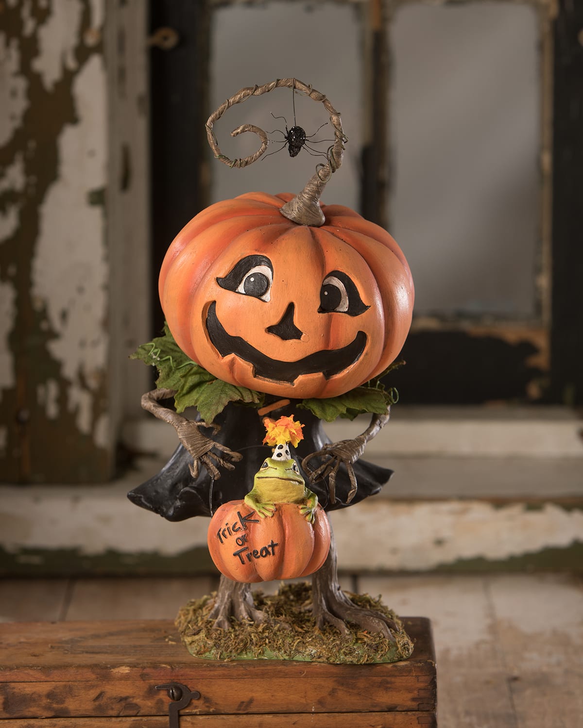 Bethany Lowe Treats Pumpkin Girl Halloween Decoration