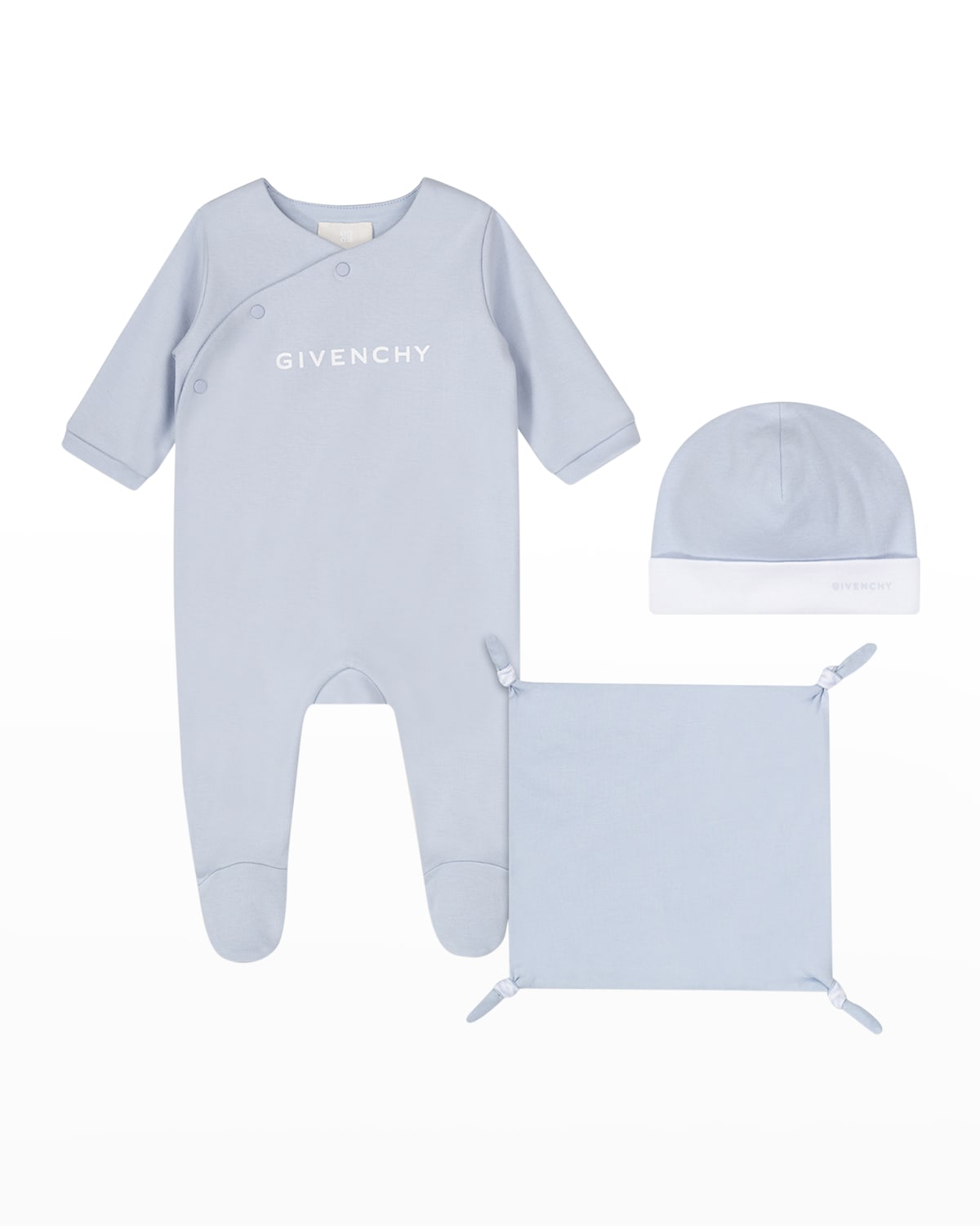 Givenchy Kid's 3-piece Gift Set In Pale Blue
