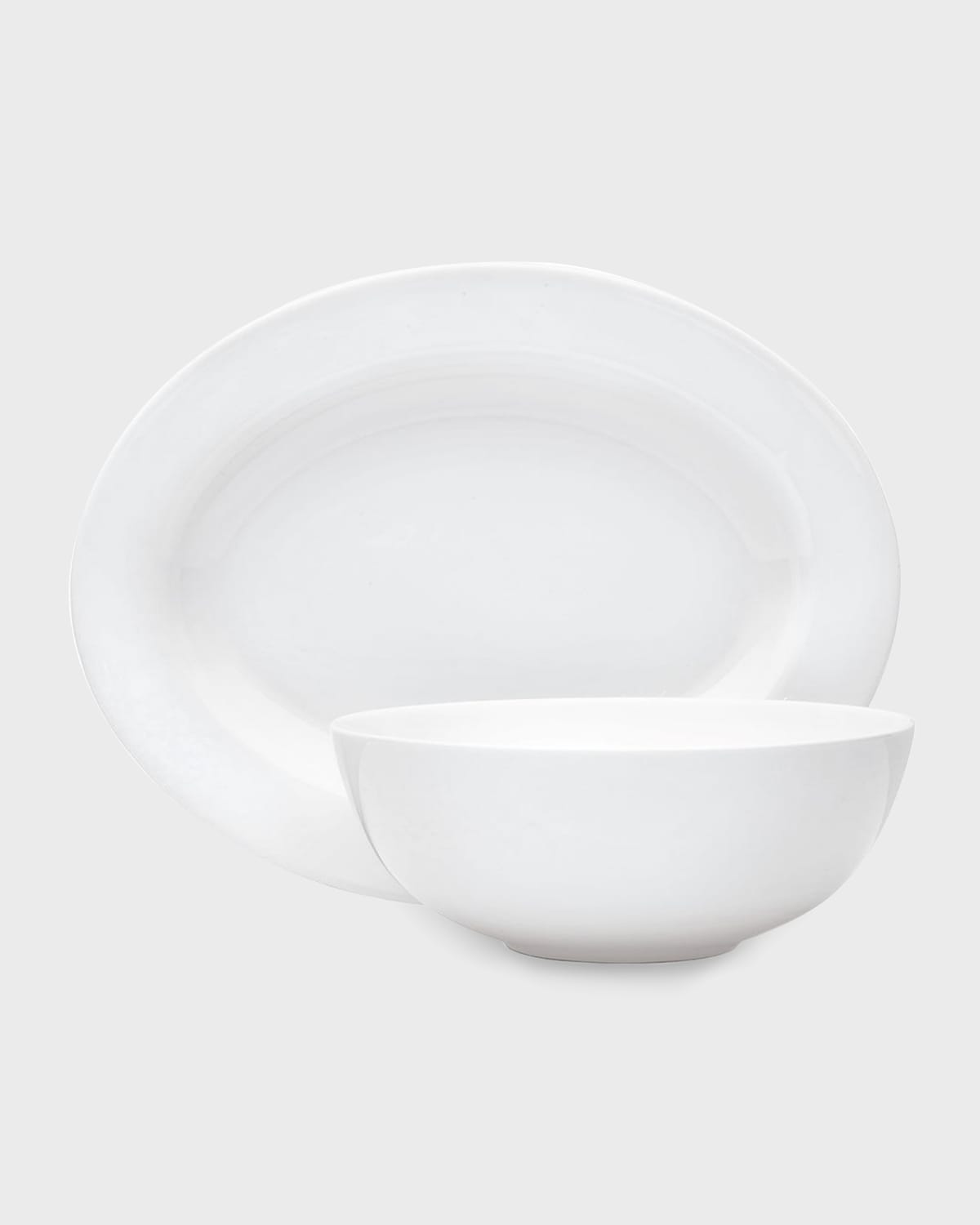 Delray Oval Platter & Vegetable Bowl Serving Set