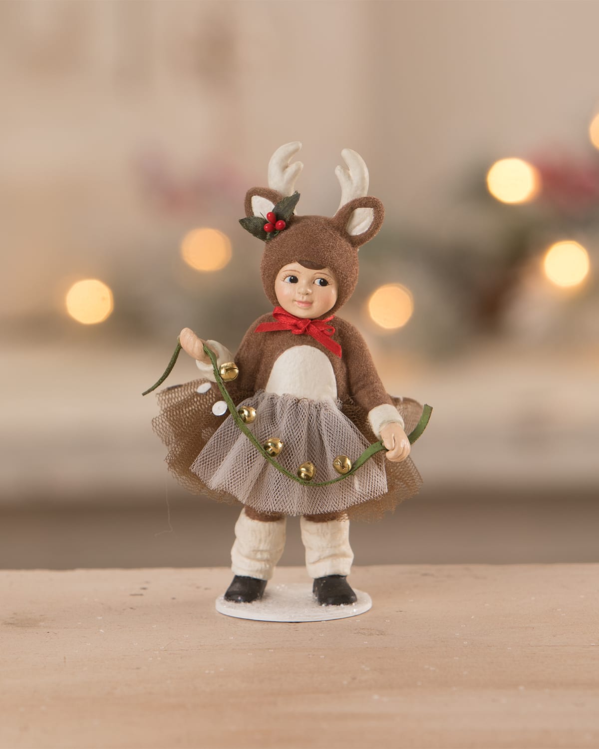 Reindeer Lily Christmas Figurine