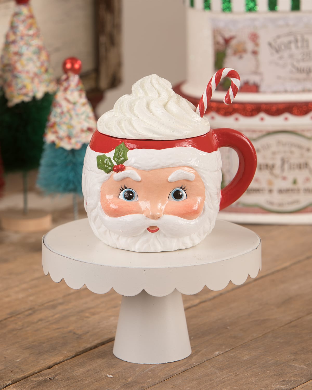 Bethany Lowe Sweet Tidings Retro Santa Christmas Mug