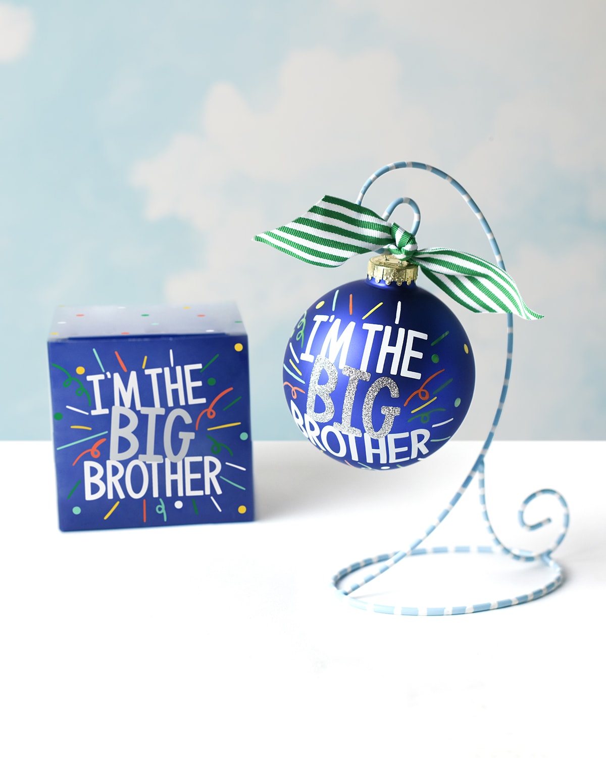 Big Brother Popper Ornament with Stand, Personalized