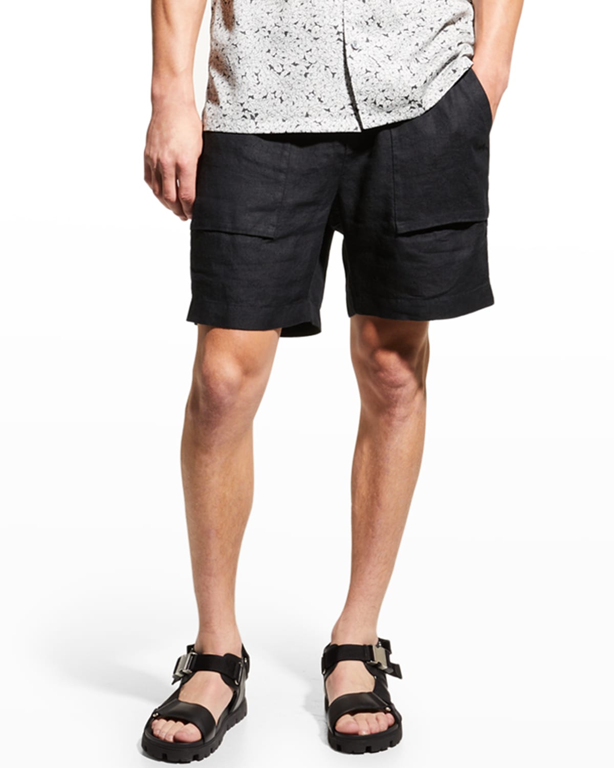VINCE MEN'S HEMP DRAWSTRING SHORTS