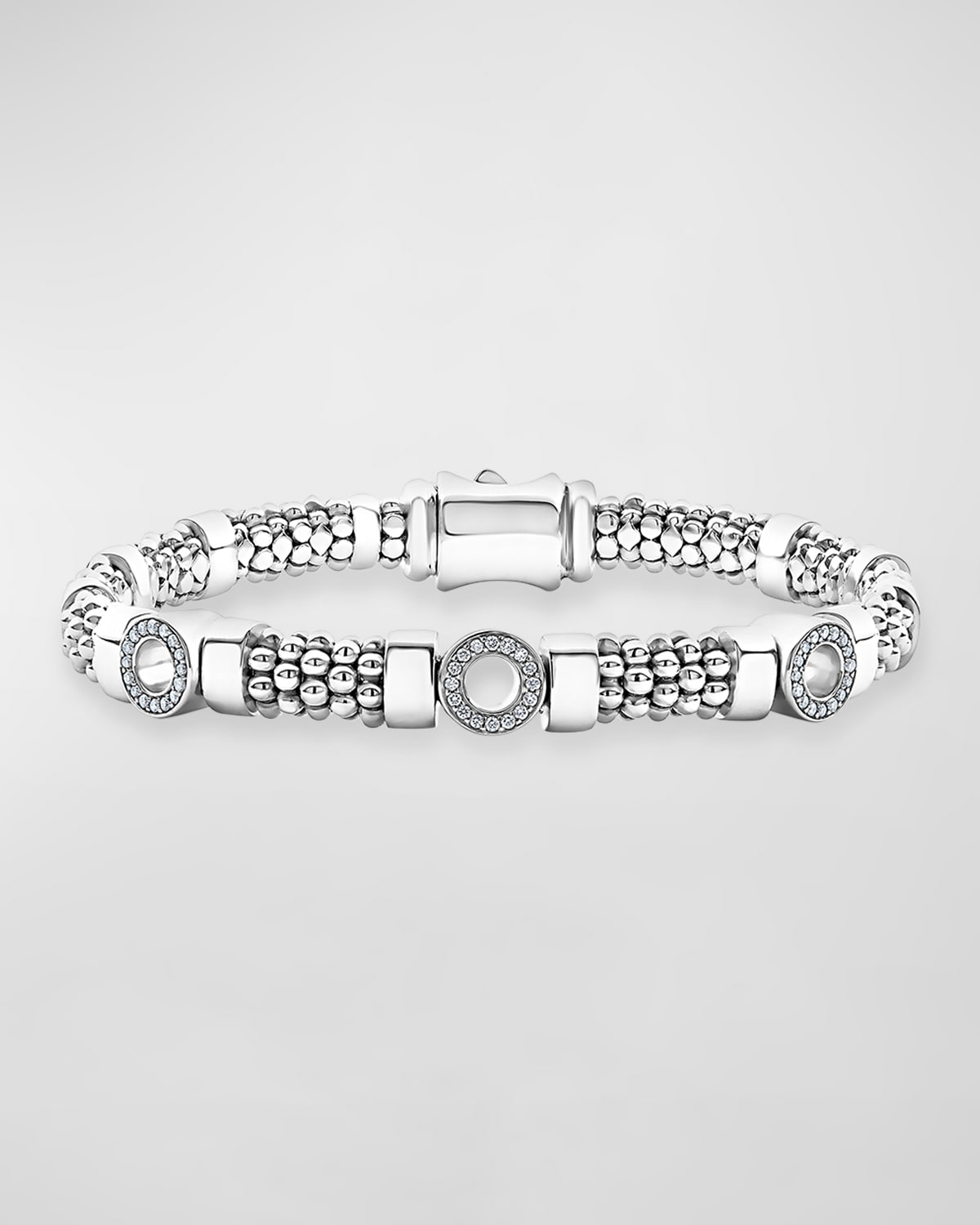Caviar Spark Diamond 3-Station Bracelet - 7mm
