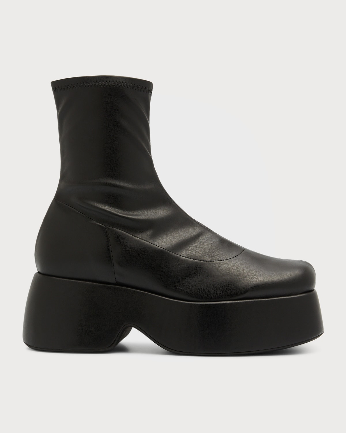 SIMONMILLER Hustler Leather Platform Ankle Boots