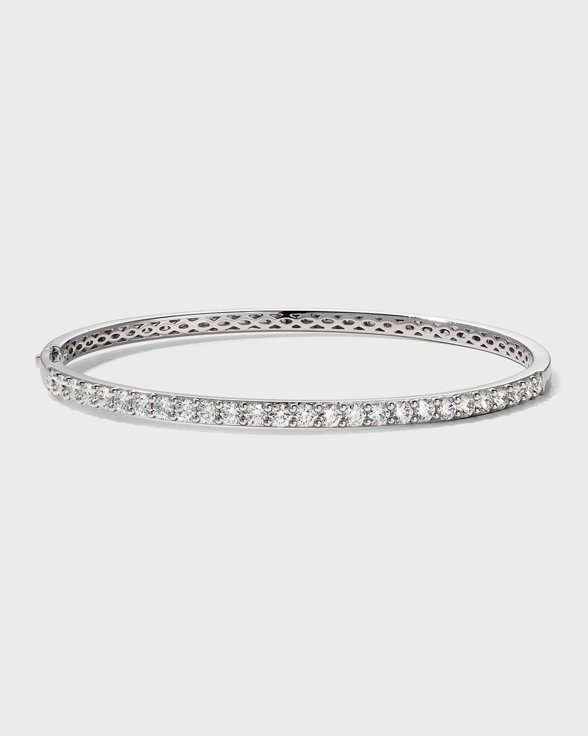 18k White Gold Diamond Fashion Bangle, 1.97tcw