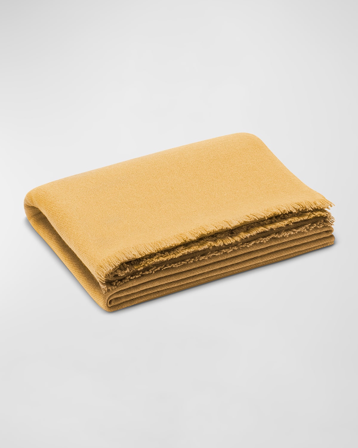 Aerin Noe Cashmere-wool Throw In Golden Straw